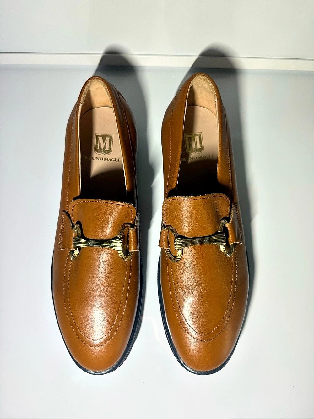 Bruno Magli Brown Horsebit Loafers size 8.5